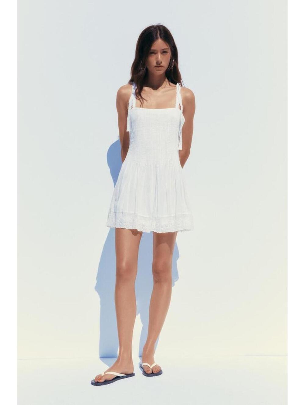 Zara Poplin Mini Dress NWT